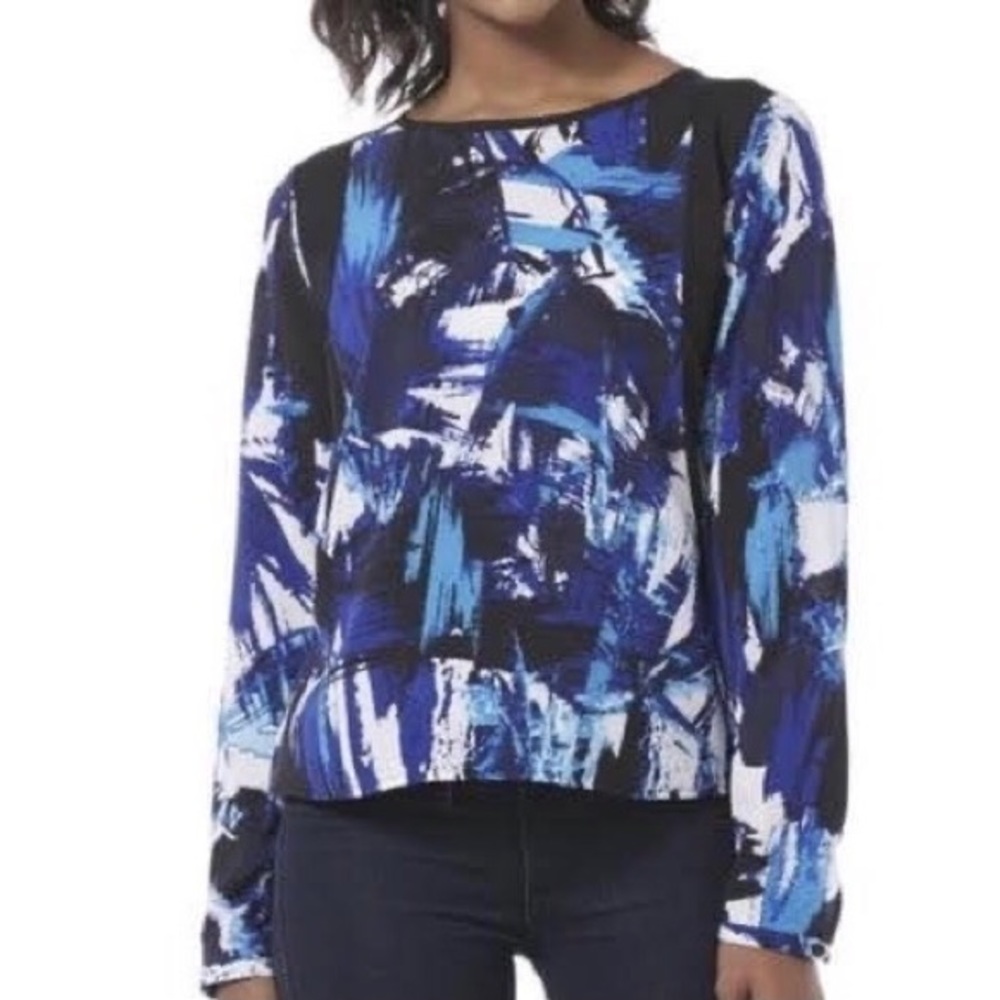 Blouse, Abstract Print